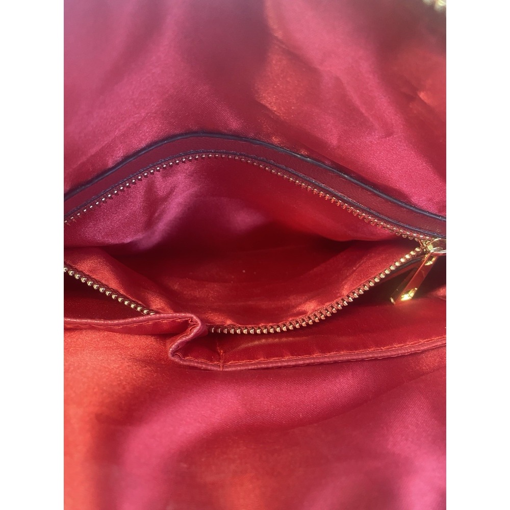 LA2LA Boutique Purse & Wristlet Wallet Faux Osterich Brown - Picture 9 of 11